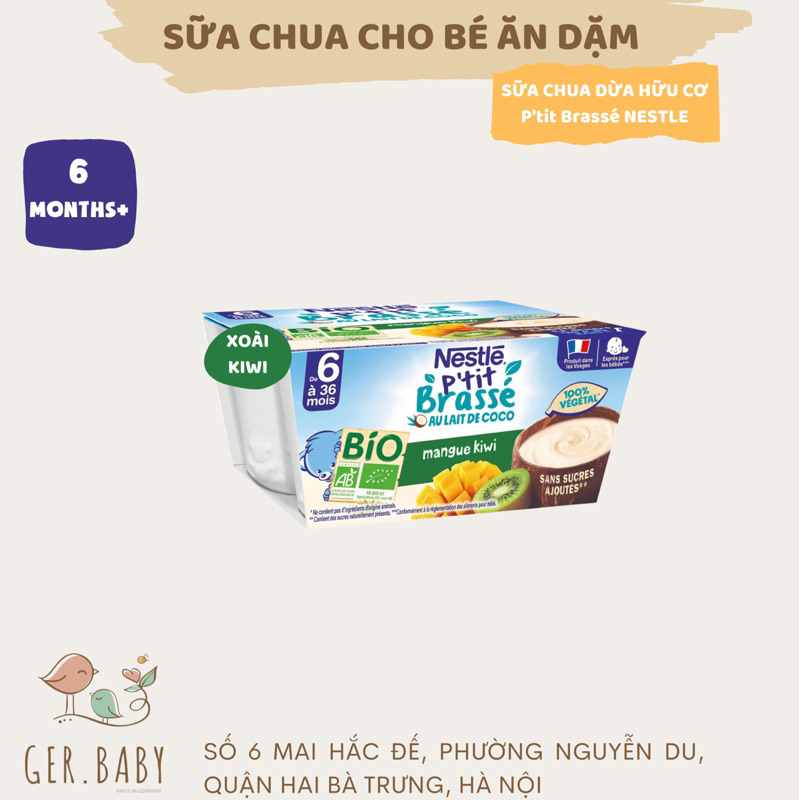 (HÀNG_AIR) Sữa chua Kem sữa dừa Nestle ( bé dị ứng đạm bò có thể sử dụng )