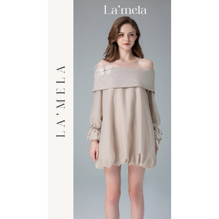 <La’mela> Đầm bí đính bướm đá 3d < THIẾT KẾ ĐỘC QUYỀN>