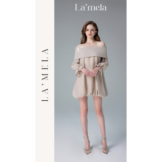 <La’mela> Đầm bí đính bướm đá 3d < THIẾT KẾ ĐỘC QUYỀN>