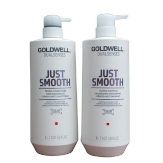 Dầu gội xả suôn mượt Goldwell Just Smooth Taming 1000mlx2