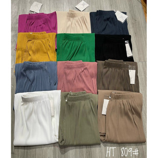 quần ống suông dập ly freesize
