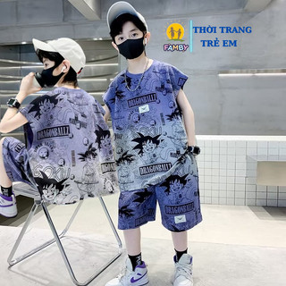 Ba lỗ bé trai thể thao mẫu songoku 20-50kg FAMBY bộ quần áo trẻ em sát nách cho bé size đại 3-15 tuổi