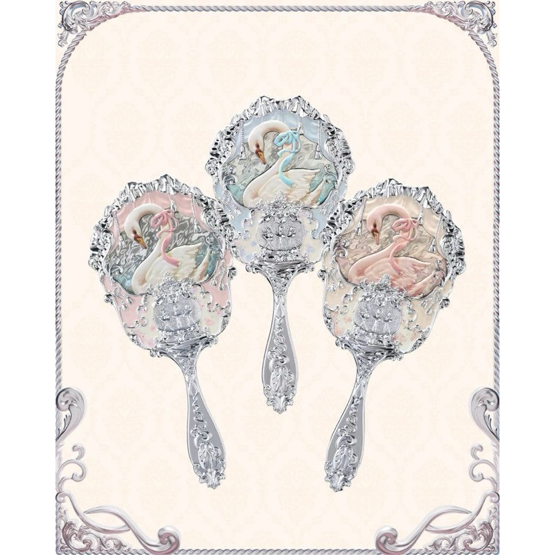 [Có Sẵn]Gương Cầm Tay Flower Knows - Swan Ballet