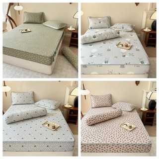 Bộ ga gối cotton tencel trần bông set cotton Tencel ga gối trần bông tặng kèm vỏ ôm xinh xỉu
