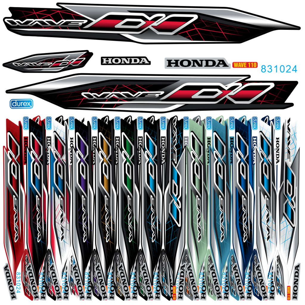 Tem Wave Alpha - mẫu ZIN 2024 - MS 831024 -Tem rời 3 lớp chống nước chống phai màu