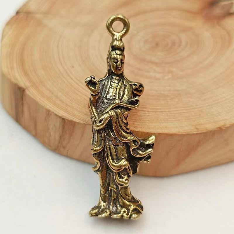 Tượng đồng Phật Bà Quan Âm mini