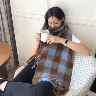 Khăn choàng dạ quàng cổ siêu ấm phong cách Hàn Quốc