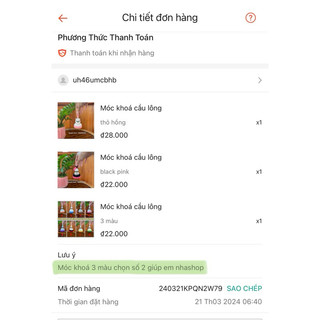 Móc khoá cầu lông