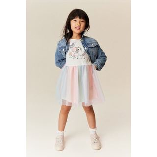 Váy elsa hồng bé gái HM