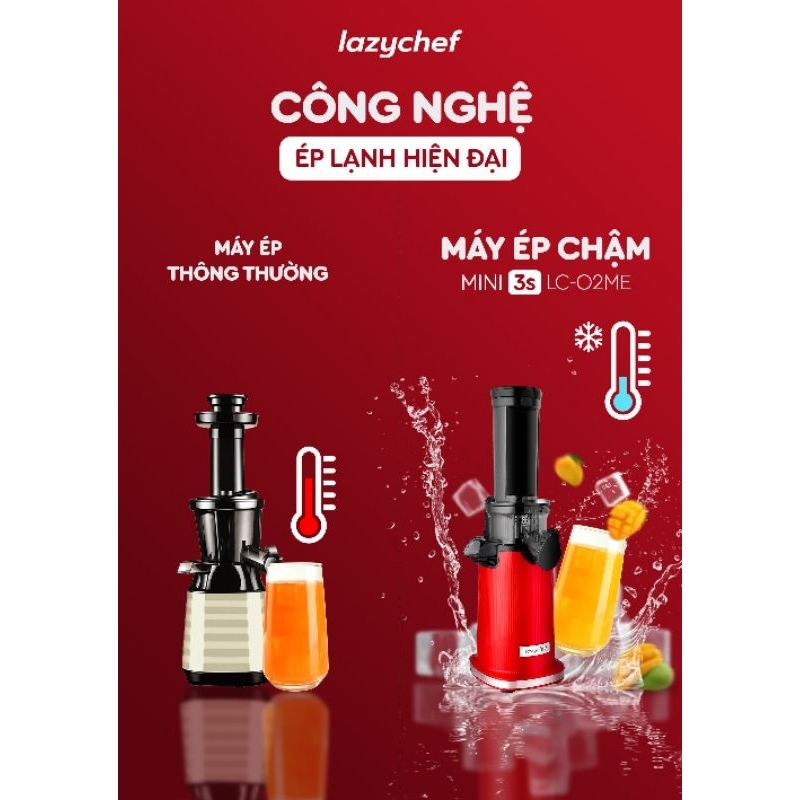 Máy ép chậm mini 3S - LC-02 ME Lazychef