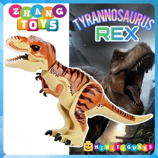 Đồ chơi Xếp hình Khủng long TYRANNOSAURUS Rex Dinosaur tron Công viên kỷ Jura - Jurassic Park Minifigures LeLe L031
