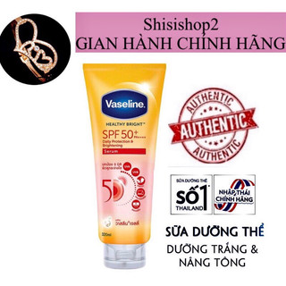 💐Dưỡng Thể Vaseline 50x  Healthy White Perfect Serum Thái lan 300ml