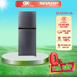Sj-x215v-sl - tủ lạnh sharp inverter 198 lít sj-x215v-sl - giao miễn phí hcm