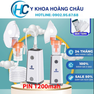 Máy xông khí dung cho bé Chido -Máy xông mũi họng cầm tay Pin sạc 1200 mAH