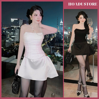 Đầm Cúp Corset Phối Lưới Kèm Tag Đá Cho Nàng Đi Chơi Đi Tiệc
