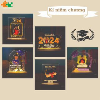 Kỷ niệm chương tốt nghiệp cho bé, vừa làm đèn ngủ