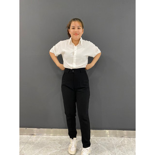 QUẦN TÂY BAGGY CÔNG SỞ LƯNG CAO ( có size đại) MÀU ĐEN