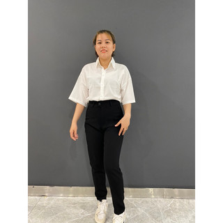 QUẦN TÂY BAGGY CÔNG SỞ LƯNG CAO ( có size đại) MÀU ĐEN