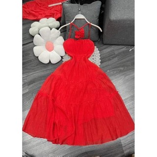 Đầm maxi nơ lưng