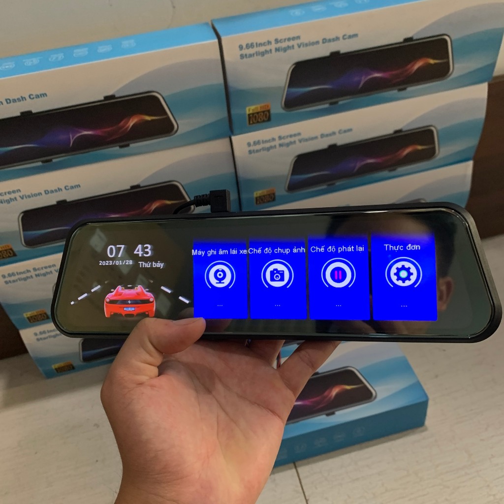 Camera hành trình ONTEKCO KG10 / KG10 PRO Wifi  kết nối đt màn gương Cảm ứng 10 inh Ghi Hình Sắc Nét .Bảo hành 12 tháng | BigBuy360 - bigbuy360.vn