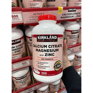 Viên uống Kirkland Calcium Citrate Magnesium and Zinc 500 viên của Mỹ