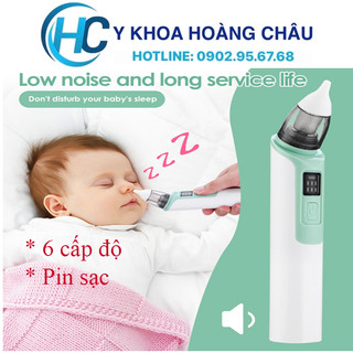Máy hút mũi cầm tay cao cấp cho trẻ sơ sinh | dụng cụ làm sạch mũi bằng silicon cho bé an toàn không gây đau có nhạc