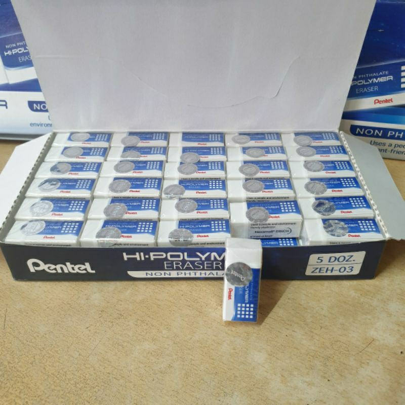 Gôm bút chì Pentel ZEH05 , cm