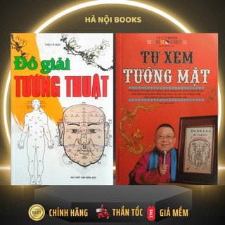 Sách - combo 2 cuốn đồ giải tướng thuật + sách tự xem tướng mặt - minhlam
