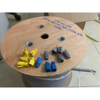 Đầu chụp mạng rj45 dùng cho cáp lớn sftp cat6a / 7 - boot-color-rj45-cat6a-7