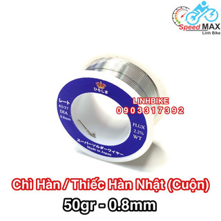 Chì hàn, thiếc hàn nhật cao cấp cuộn 50gr đường kính 0.8mm