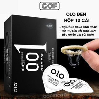 Bao cao su trơn mỏng Olo 0.01 mỏng nhất thế giới kéo dài thời gian Hộp 10 bcs siêu mỏng – GoF Store9