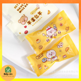   GIÁ TỐT NHẤT  Set 200 Túi gói kẹo Nougat 4*9   Nhiều mẫu  loại xịn 