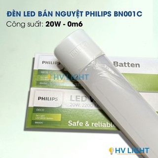 Đèn bán nguyệt philips 0m6 led bn001c 20w - hàng chính hãng