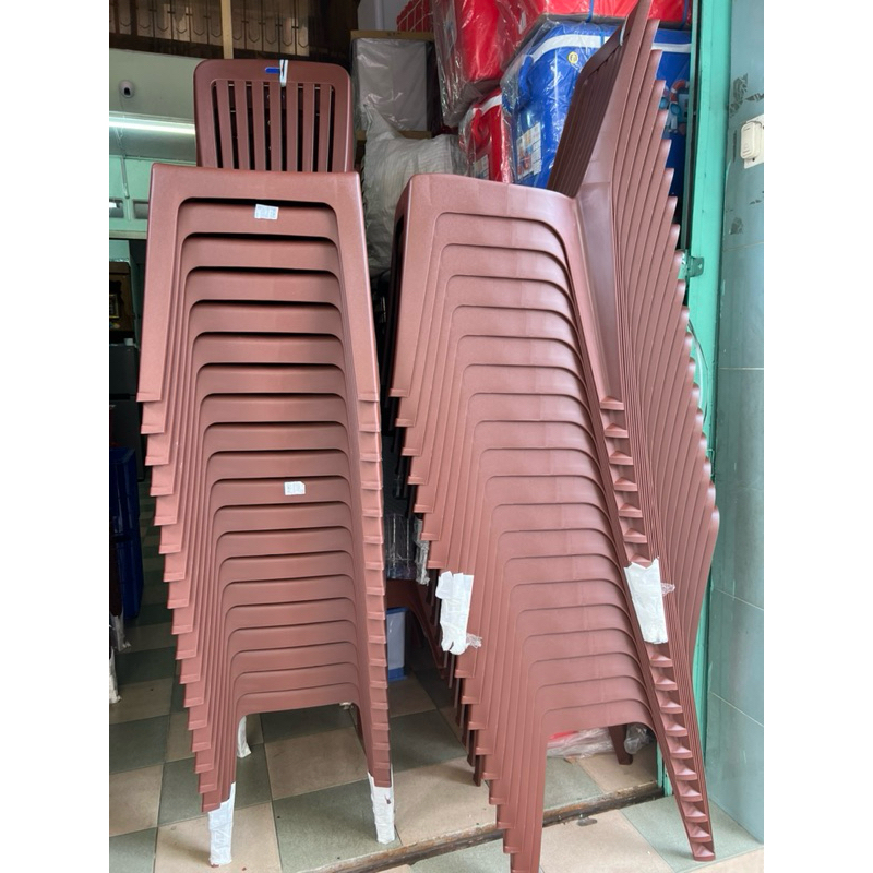 Combo 5 Ghế nhựa loại Lớn 7 Sọc Duy Tân