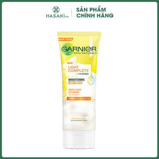 Sữa Rửa Mặt Garnier Tạo Bọt Dưỡng Sáng Làn Da Light Complete Vitamin C Whip Foam 50ml Hasaki Sản Phẩm Chính Hãng