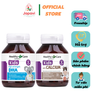 Viên uống canxi sữa cho bé Healthy Care Kids Milk Calcium 60 viên