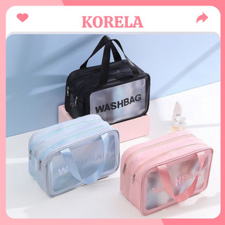 Túi đựng mỹ phẩm WASHBAG 2 ngăn 2 size đựng đồ trang điểm đồ cá nhân chống thấm nước KORELA TMP04