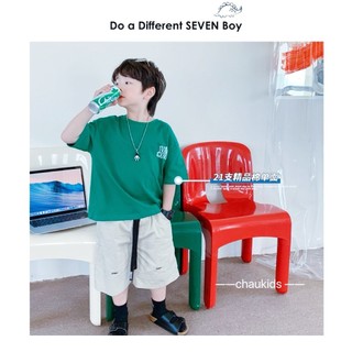 Set bộ cotton vải mềm mịn cho bé trai mặc mát mùa hè