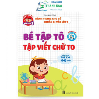 Sách - Bé Tập Tô Tập Viết Chữ To - Dành cho trẻ từ 4-6 tuổi