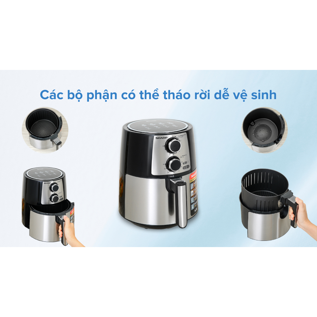 Nồi chiên không dầu Sharp KF-AF42MV-ST 4.2 lít