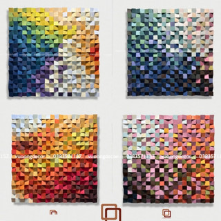 Tranh gỗ treo tường, tranh gỗ mosaic Vuongdecor treo tường phòng khách, tranh gỗ 3d treo tường phòng ngủ.