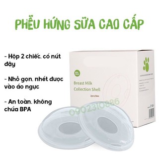 (SỈ = LẺ) Phễu hứng sữa kèm nắp cm bear