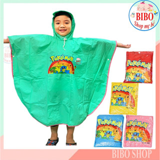 Áo mưa trẻ em, áo mưa cho bé loại cánh dơi hình thú vui nhộn cho bé 2-9 tuổi