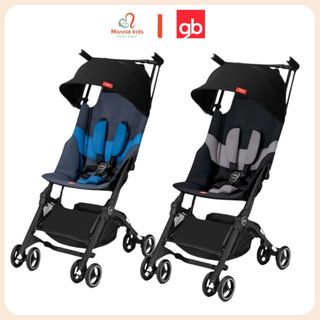 Xe đẩy gấp gọn GB Pockit + All-Terrain cho bé 6m+, xe đẩy du lịch chất liệu cao cấp siêu nhẹ