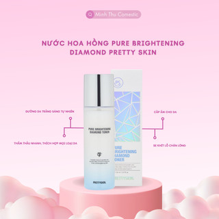 Nước hoa hồng kim cương Pure Brightening Diamond Pretty Skin dung tích 150ml