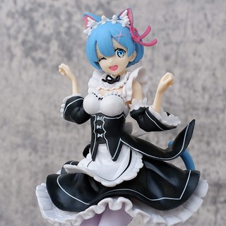 Mô Hình, Figure Hầu gái Rem tai mèo - Full Box Trùm Figure
