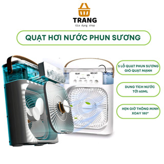 Quạt hơi nước phun sương điều hòa không khí, quạt mini để bàn làm mát 3 chế độ gió mạnh
