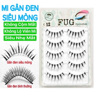 Lông mi giả 5 cặp FUG với gân đen siêu mỏng, không gây cộm mắt, không lộ viền mi và cực kỳ nhẹ mắt
