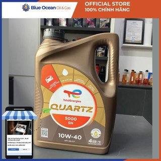 Dầu nhớt total quartz 5000 sn 10w40 api sn/cf can 4l