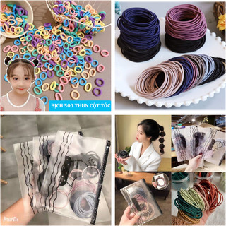[5❤️][FREESHIP] BỊCH 100 DÂY THUN CỘT TÓC SIÊU DAI - 500 THUN CỘT TÓC [HCM]